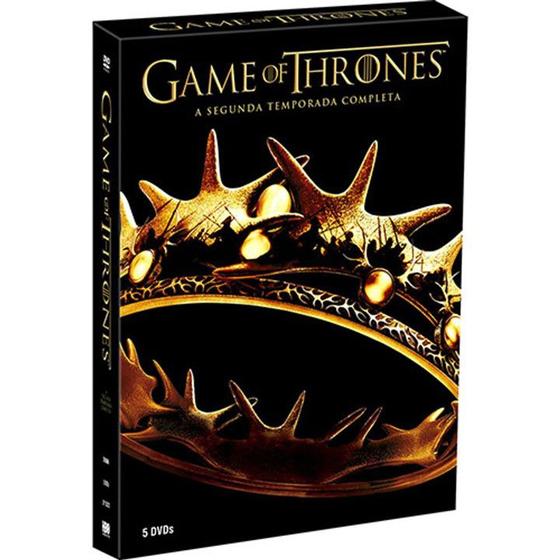Box DVD Game of Thrones 2a Temporada 5 discos Warner Bros. Livros