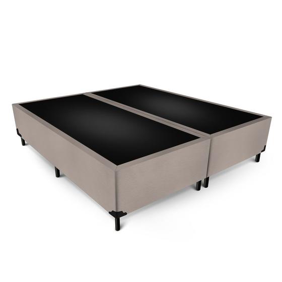 Imagem de Box Max Ultra Suede Bege King Size 193x203x42cm