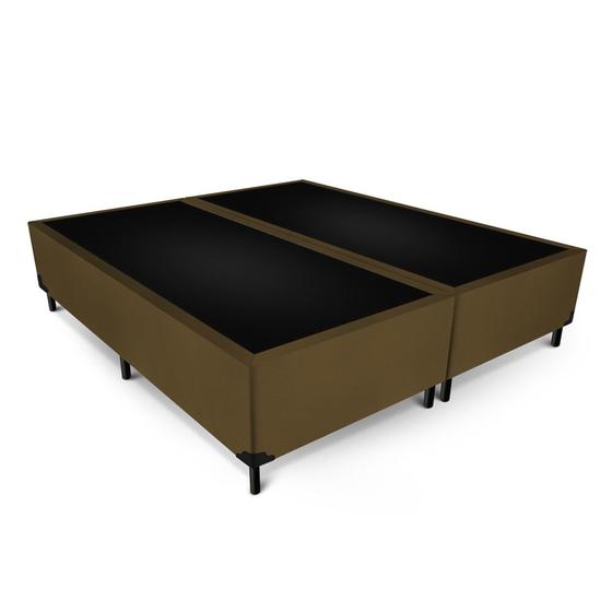 Imagem de Box Max Ultra Suede Camurça Queen Size 158x198x42cm