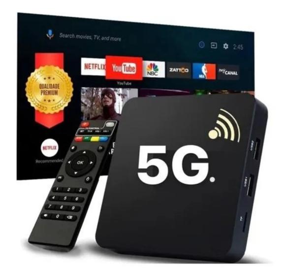 Box Mx 4k 5G - Transforma Tv Em Smart Netflix Youtube Android 12 Menor preço em Box Mx 4k 5G - Transforma Tv Em Smart Netflix Youtube Android 12