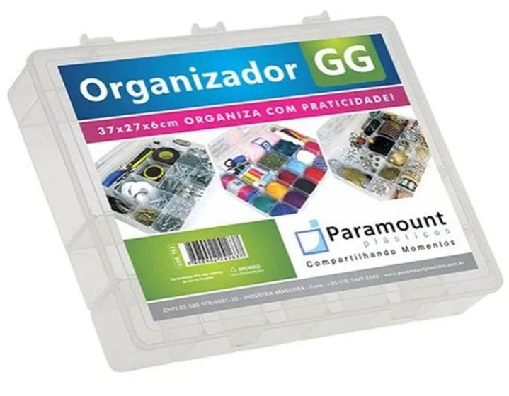Box Organizador GG C/ Tampa - 37x27x6cm 163 Paramount Menor preço em Box Organizador GG C/ Tampa - 37x27x6cm 163 Paramount