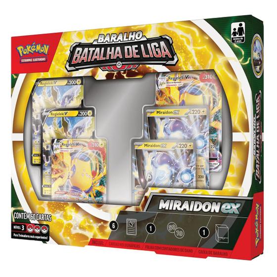 Imagem de Box Pokemon Batalha De Liga Miraidon Ex Copag