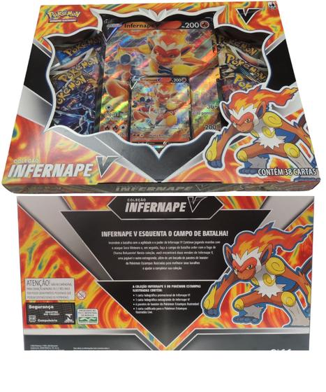 Imagem de Box Pokémon Coleção Infernape V Copag Cartas Raras 