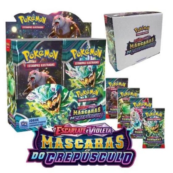 Imagem de Box Pokémon Escarlate e Violeta 6 Máscaras do Crepúsculo