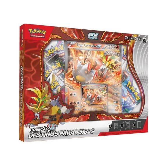 Imagem de Box Pokémon Fogo Corrosão Ex Com 6 Boosters