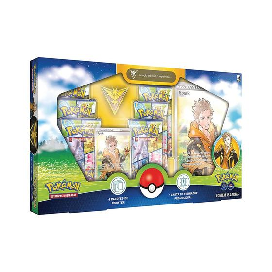 Imagem de Box Pokémon GO Coleção Especial Equipe Instinto Com 38 Cartas