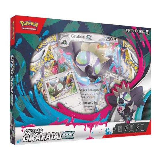 Imagem de Box Pokémon Grafaiai EX com 38 Cartas