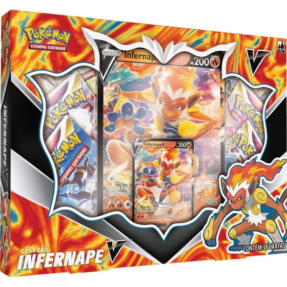 Box Pokemon Infernape V Pokémon TCG Copag Deck de Cartas