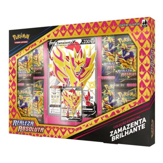 Imagem de Box Pokémon Zamazenta Brilhante Realeza Absoluta Copag Novo