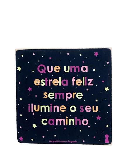 Imagem de BOX QUE UMA ESTRELA FELIZ SEMPRE ILUMINE SEU CAMINHO 12x12cm