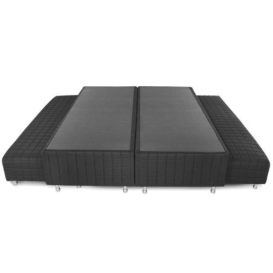 Box Queen Com Duas Camas Auxiliar Bicamas De Mola Bonnel 158x198x38cm - BF Colchões Menor preço em Box Queen Com Duas Camas Auxiliar Bicamas De Mola Bonnel 158x198x38cm - BF Colchões