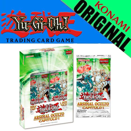 Imagem de Box Yu-Gi-Oh! Arsenal Oculto: Capítulo 1 - Edição Especial com 1 dado Carta Cards Konami yugioh