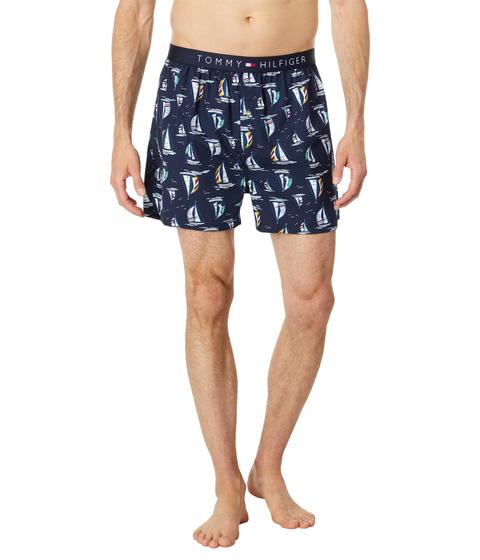 Imagem de Boxer Tommy Hilfiger Woven Riviera Blue para homens