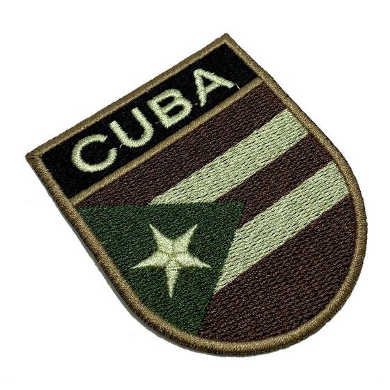 Imagem de BP0010ET03 Bandeira Cuba Patch Bordado Termo Adesivo