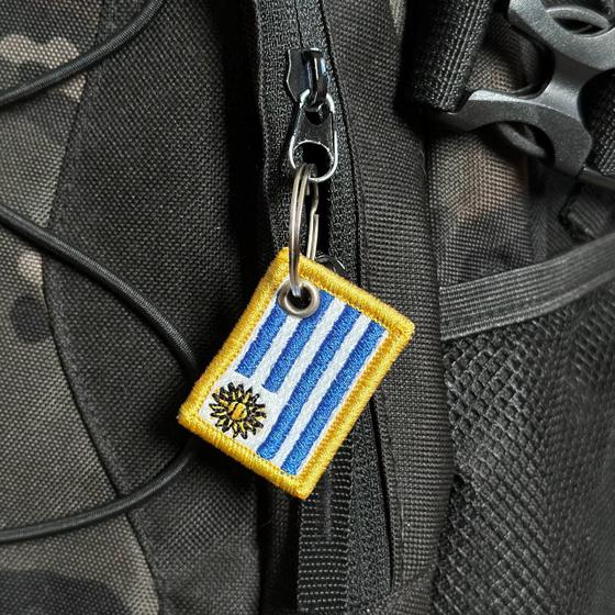 Imagem de BP0023-031 Bandeira Uruguai Patch Bordado 3,8x2,5cm