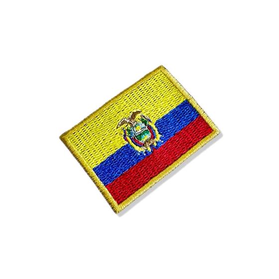 Imagem de BP0048-011 Bandeira Equador Patch Bordado 5,7x3,8cm