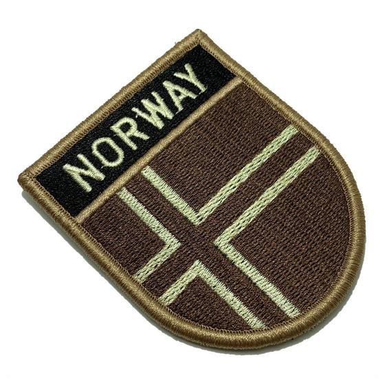 Imagem de BP0054EV04 Bandeira Noruega Patch Bordado Fecho Contato