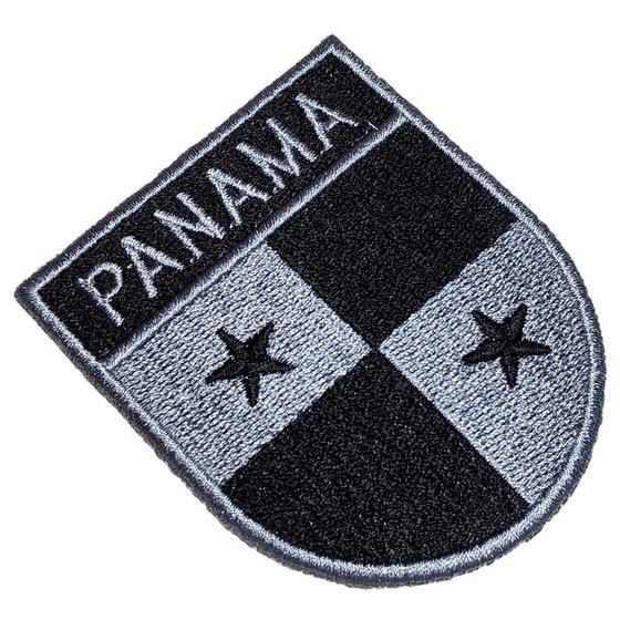 Imagem de BP0102ET 02 Bandeira País Panamá Patch Bordado Termo Adesivo