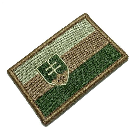 Imagem de BP0197V03 Bandeira Eslováquia Patch Bordado Fecho Contato