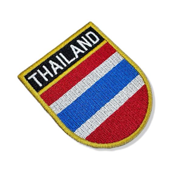 Imagem de BP0206E-001 Bandeira Tailândia Patch Bordado 6,8x8,0cm