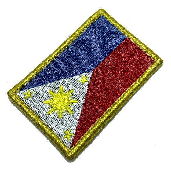 Imagem de BP0218V01 Bandeira Filipinas Patch Bordado Fecho Contato