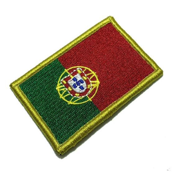 Imagem de BPPTV001 Bandeira Portugal Patch Bordado Fecho Contato