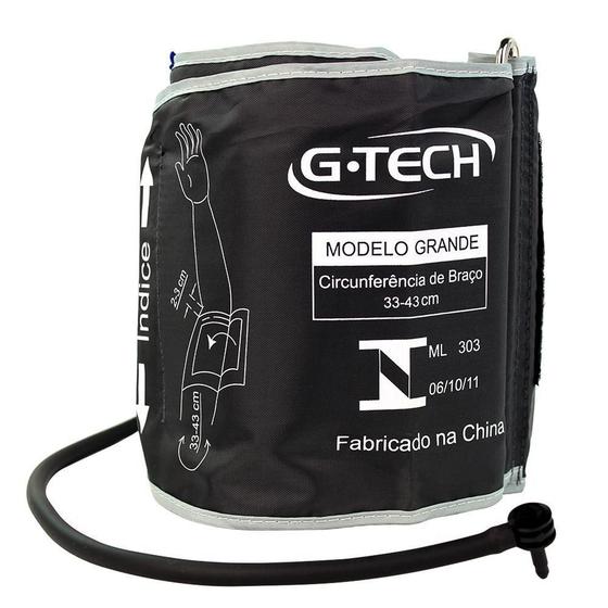 Imagem de Braçadeira 33x43cm Grande Para Aparelho De Pressão Digital De Braço - G-tech