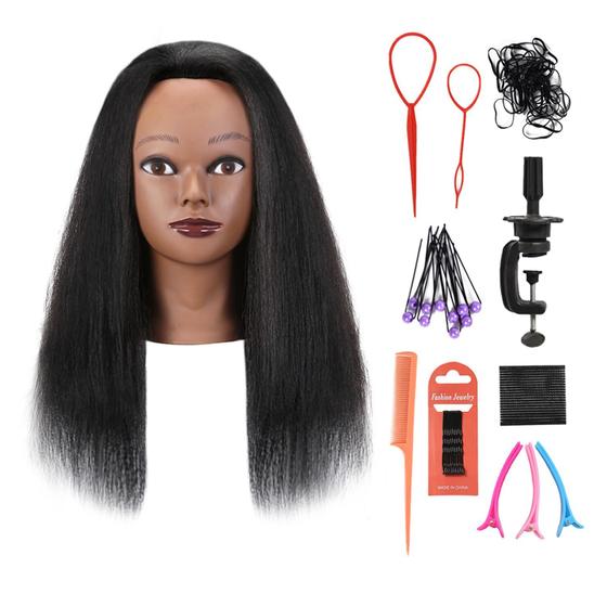 Imagem de Braçadeira de Manequim com Cabelo 100% Humano - 16 Polegadas