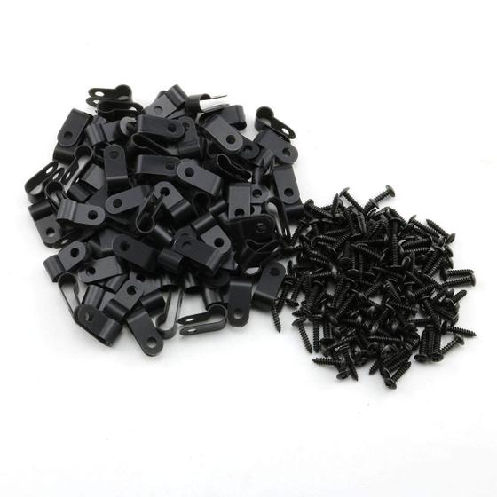Imagem de Braçadeiras de Cabo Heyous R-Type - 100 Unidades - Tubo de Mangueira de Nylon 6,4mm