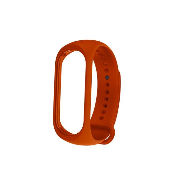 Imagem de Bracelete de silicone para pulseira inteligente mi band 3 / 4 laranja