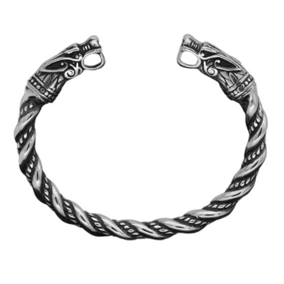 Imagem de Bracelete Pulseira Viking Nórdico Ragnar Ajustável