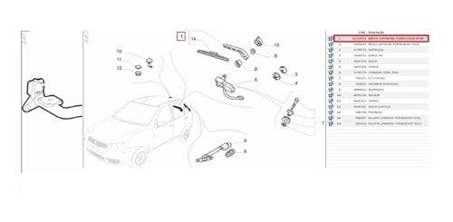 Imagem de Braco Limpador Traseiro Parabrisa Palio Orig 04/17 51722732