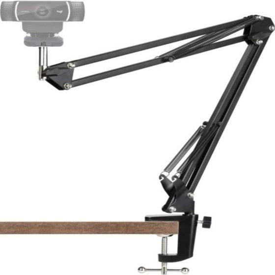 Braço Pedestal Articulado De Mesa Suporte Para Webcam Iluminação 1/4 Estúdio Home Office Menor preço em Braço Pedestal Articulado De Mesa Suporte Para Webcam Iluminação 1/4 Estúdio Home Office