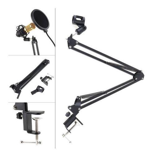Imagem de Braço Suporte Celular Mesa De Grava Remax Articulada e Ajustável CK100 + Suporte MIC Braço
