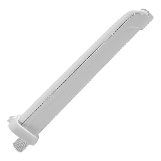 Braço tubo para chuveiro c/ capa 40cm branco astra Menor preço em Braço tubo para chuveiro c/ capa 40cm branco astra