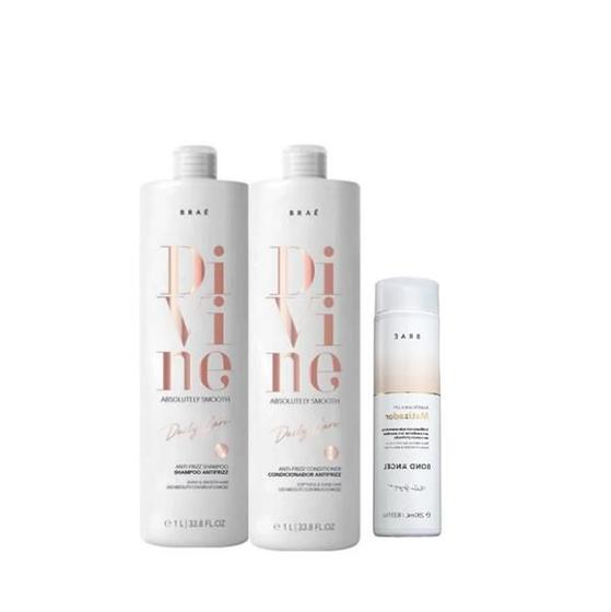 Imagem de BRAÉ Divine Anti-frizz Duo Salon e Bond Angel Matizador Acidificante  250ml