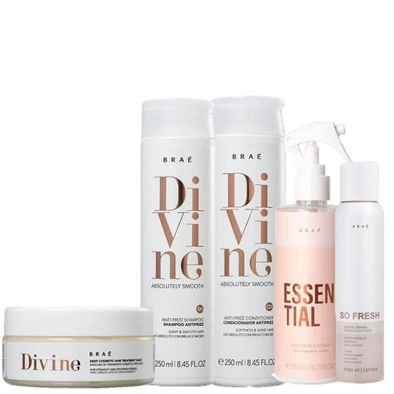 Imagem de Brae Divine Duo 250ml Máscara 200ml Essential 260ml e So Fresh 150ml