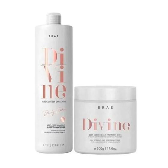 Imagem de Braé Divine Shampoo 1 Litro e Máscara 500 g