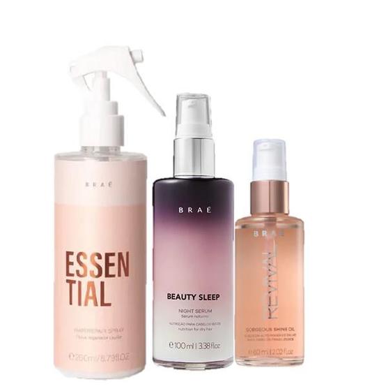 Imagem de BRAÉ Essential Fluido Reparador 260ml Oil Revival 60ml e Beauty Sleep 100ml
