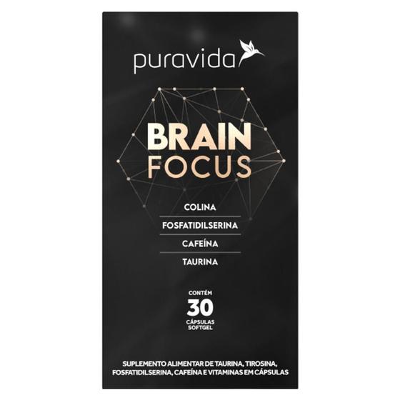 Imagem de Brain Focus Perfomance Mental 30 Capsulas  Pura Vida