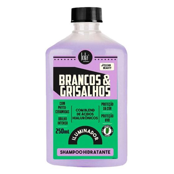 Imagem de Brancos & Grisalhos Hidratante Lola Cosmetics Shampoo Iluminador 250Ml