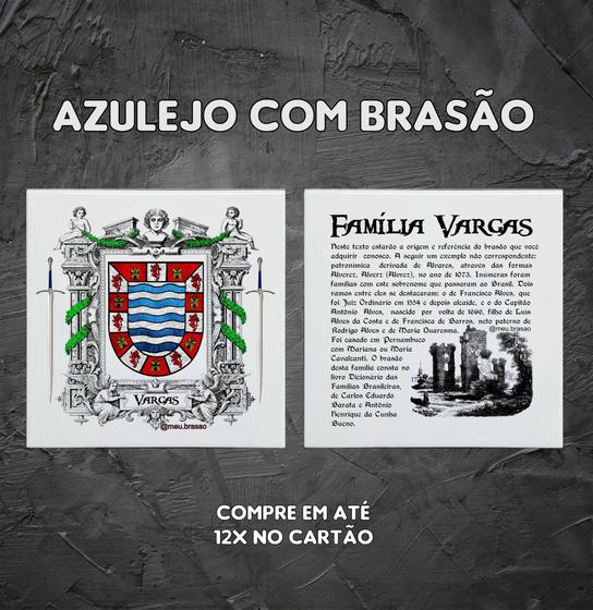 Imagem de Brasão da família Vargas ( no azulejo )