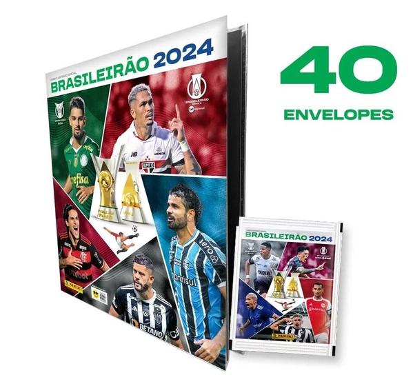 Imagem de Brasileirão 2024 - Álbum Capa Dura + Kit Com 40 Envelopes