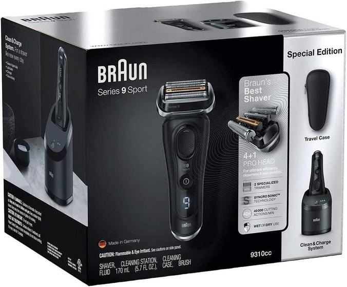 Imagem de Braun S9 Sport Barbeador Com Cartucho Limpeza E Estojo