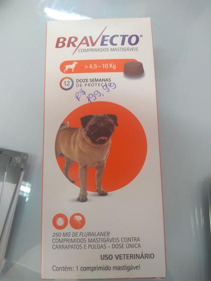 Bravecto 4 a 10kg - Antipulga e Carrapaticida - Magazine Luiza