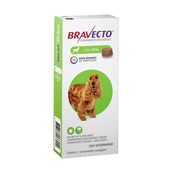 Imagem de Bravecto 500 Mg (Cães 10Kg Até 20Kg)