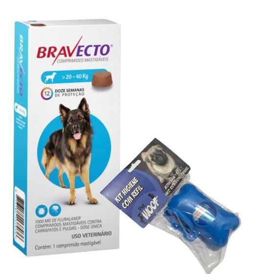 Bravecto Antipulgas Bulldog Inglês 2040 Kg Cata Caca 20 Fl. Zoetis