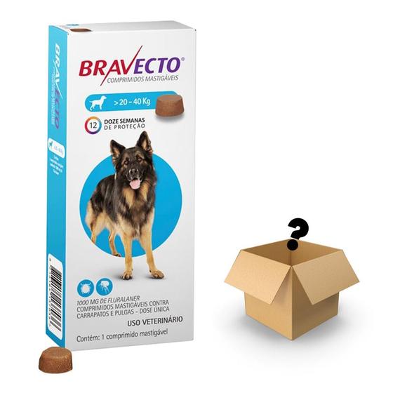 Imagem de Bravecto Antipulgas e Carrapatos Para Cães 20 a 40kg + Surpresa 