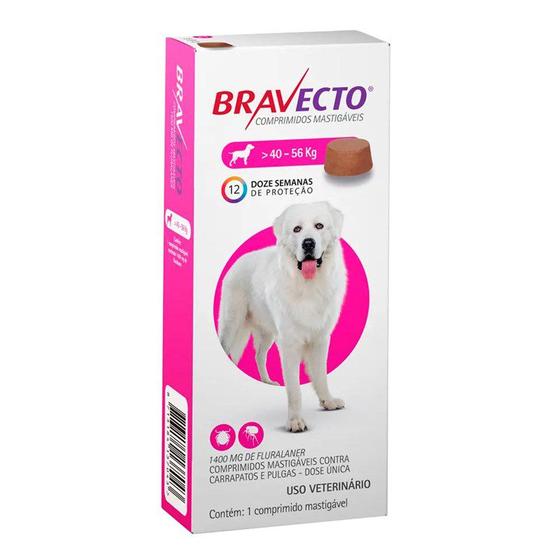 Imagem de Bravecto Antipulgas E Carrapatos Para Cães 40 A 56kg
