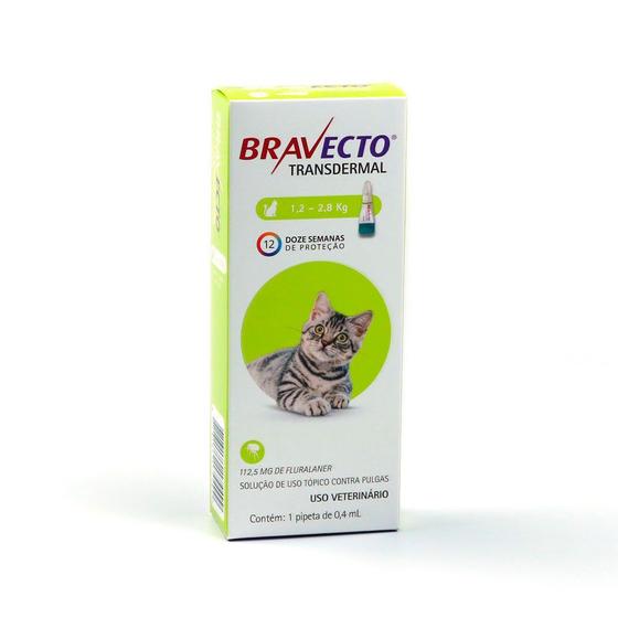 Imagem de Bravecto antipulgas transdermal para gatos de 1,2 a 2,8kg